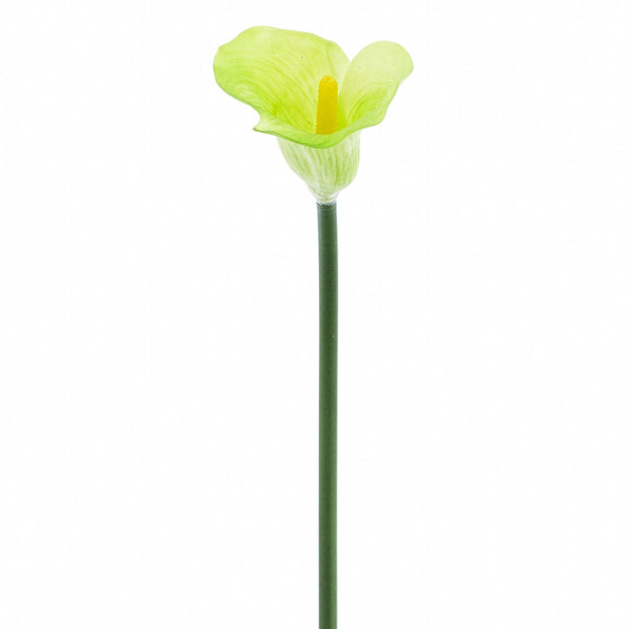 23" Real Touch Calla Lily Silk Flower Stem -Green (Pack of 12) - FSL220-GR