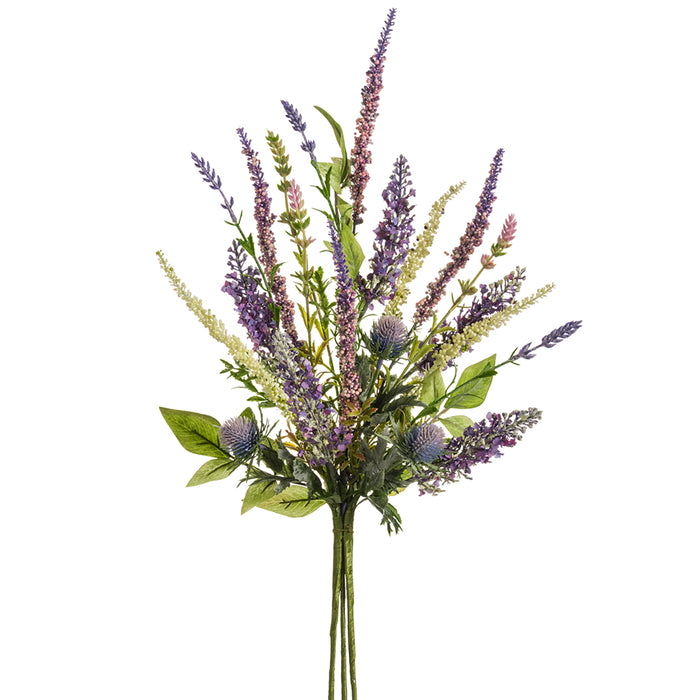 21" Artificial Lavender Flower Stem Bundle -Lavender (pack of 12) - FSL263-LV