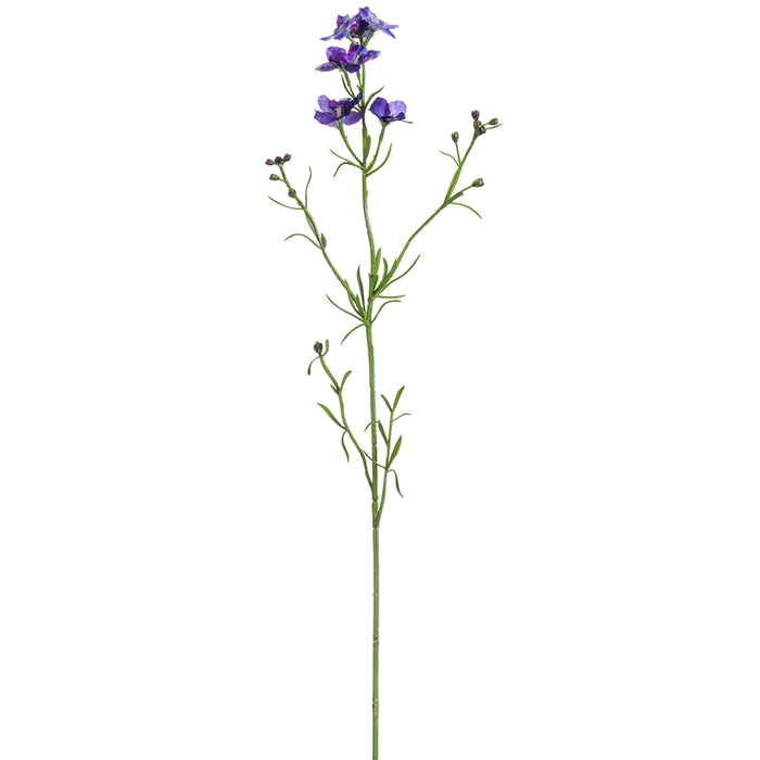 29" Silk Larkspur Delphinium Flower Stem -Purple/Blue (pack of 12) - FSL404-PU/BL