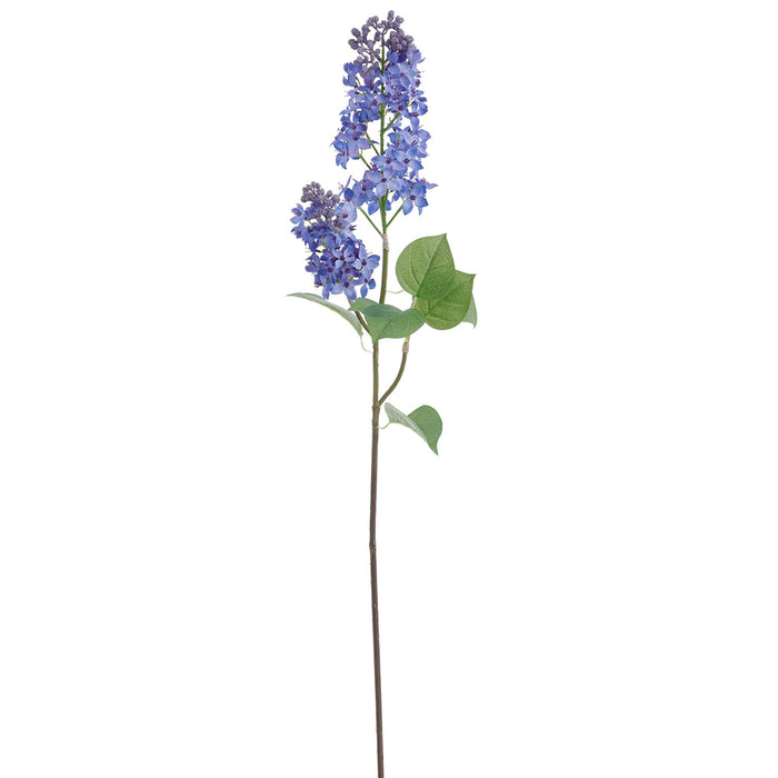 31.75" Lilac Silk Flower Stem -Blue (Pack of 12) - FSL448-BL