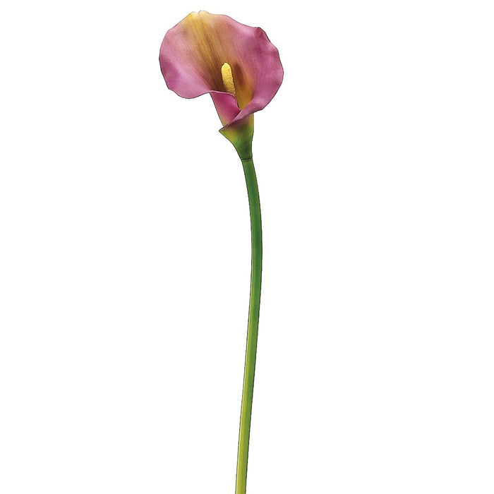 21" IFR PVC Artificial Calla Lily Flower Stem -Purple (pack of 12) - FSL500-PU