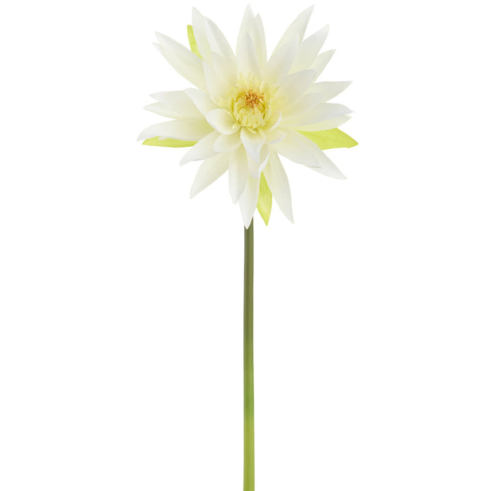 27" Water Lily Silk Flower Stem -White (Pack of 12) - FSL534-WH