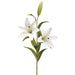 43" Lily Silk Flower Stem -White (pack of 12) - FSL535-WH