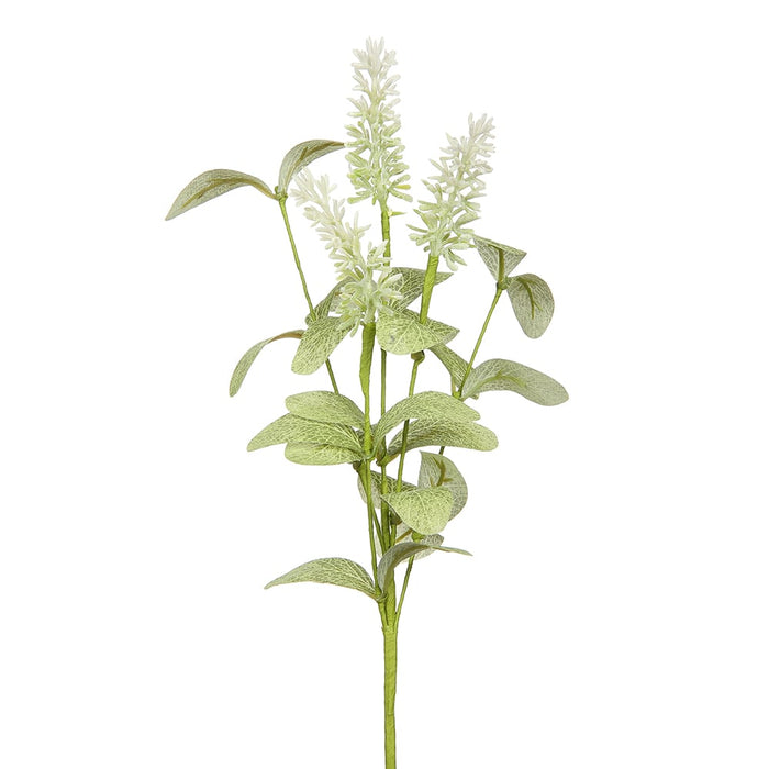 12" Lavender Artificial Flower Stem -White (pack of 12) - FSL645-WH