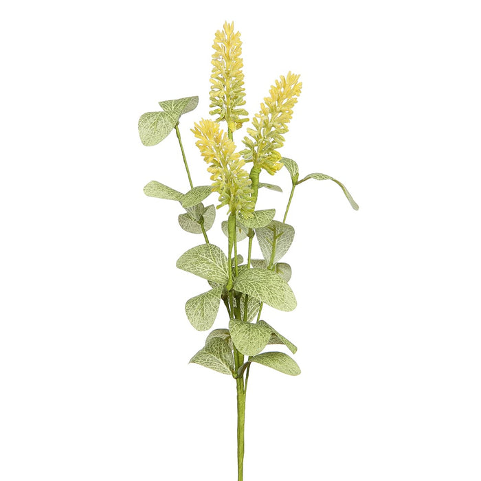 12" Lavender Artificial Flower Stem -Yellow (pack of 12) - FSL645-YE