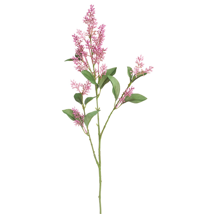 32" Silk Lilac Bud Flower Stem -Boysenberry (pack of 12) - FSL696-BB