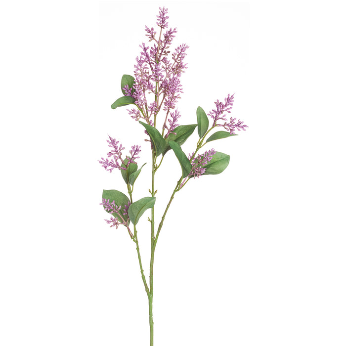 32" Silk Lilac Bud Flower Stem -Lavender/Purple (pack of 12) - FSL696-LV/PU