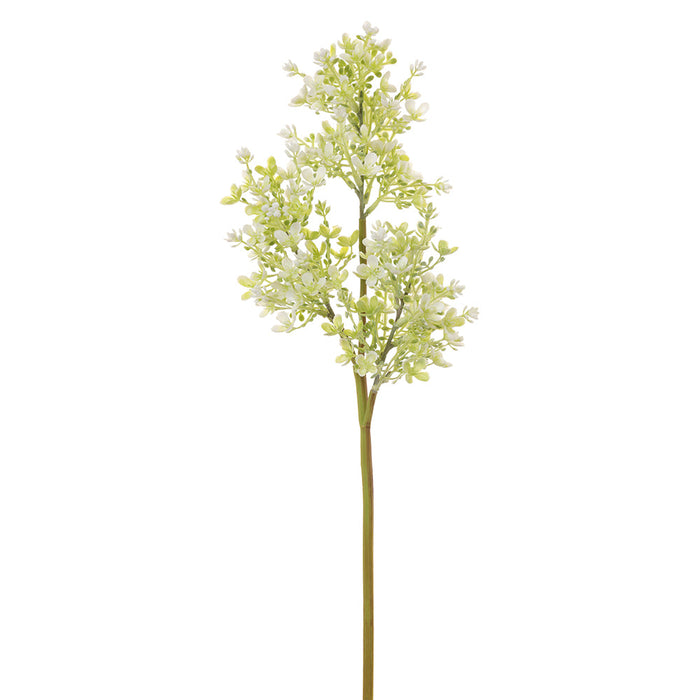 23" Lilac Silk Flower Stem -Cream (pack of 12) - FSL802-CR
