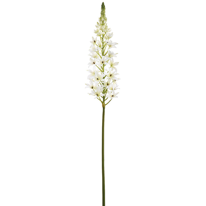 37.5" Eremurus Foxtail Lily Silk Flower Stem -White/Green (Pack of 12) - FSL871-WH/GR