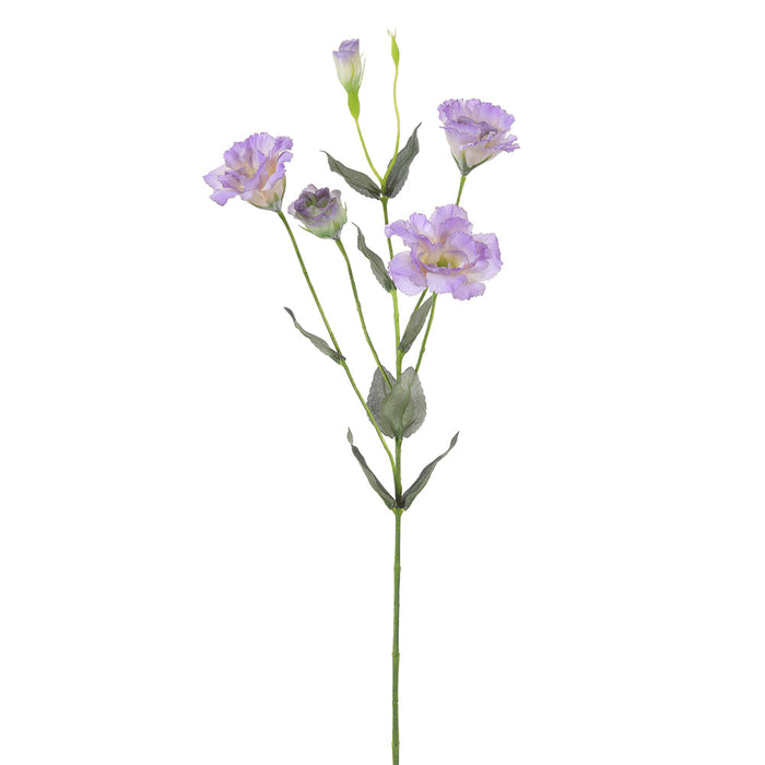 29" Lisianthus Silk Flower Stem -Lavender/White (pack of 12) - FSL986-LV/WH