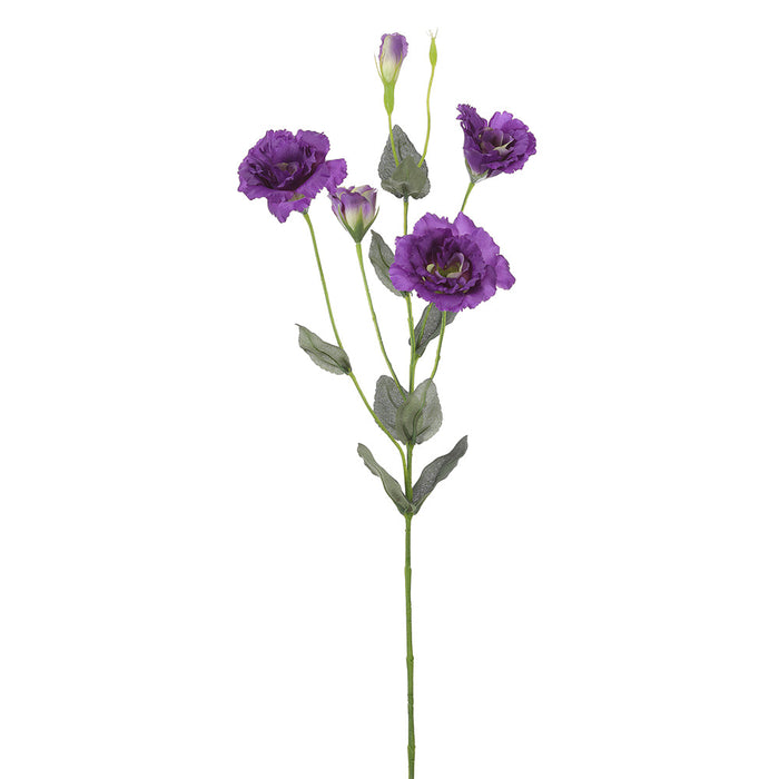 29" Lisianthus Silk Flower Stem -Purple (pack of 12) - FSL986-PU