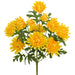 24.5" Mum Silk Flower Bush -Yellow (Pack of 12) - FSM022-YE
