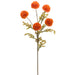 26.5" Ball Mum Silk Flower Stem -Flame (Pack of 12) - FSM026-FL