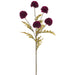 26.5" Ball Mum Silk Flower Stem -Plum (Pack of 12) - FSM026-PL