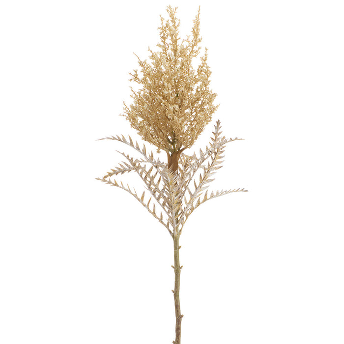 34" Dried-Look Artificial Millet Grass Stem -Beige (Pack of 12) - FSM030-BE