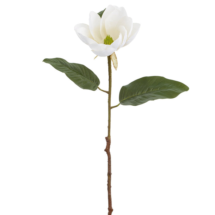 33.5" Magnolia Silk Flower Stem -Cream (Pack of 12) - FSM060-CR