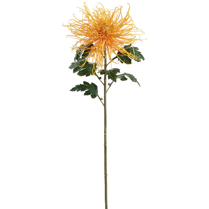 39" Spider Mum Silk Flower Stem -Orange (Pack of 6) - FSM170-OR