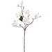 25" Magnolia Silk Flower Stem -White (pack of 12) - FSM179-WH