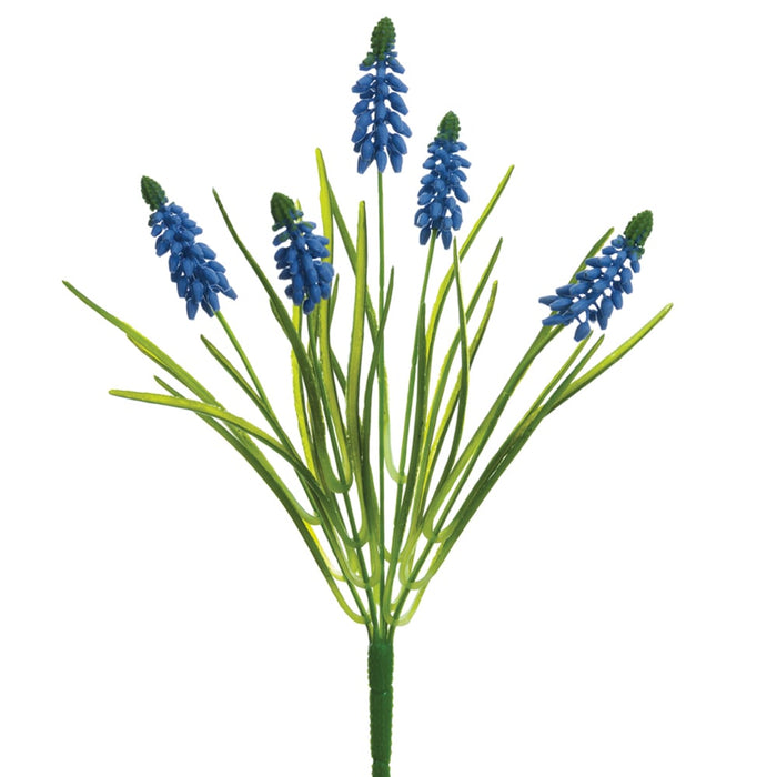 12.5" Muscari Artificial Flower Bush -Blue (pack of 24) - FSM264-BL