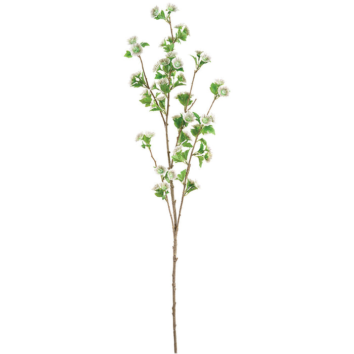 43" Morning Glory Silk Flower Stem -Cream/Green (Pack of 12) - FSM370-CR/GR