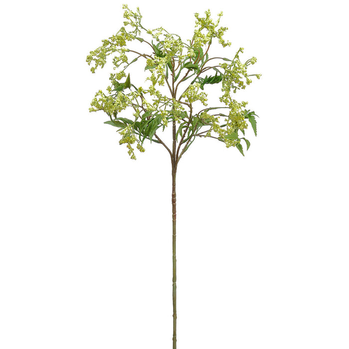 28" Crepe Myrtle Silk Flower Stem -Green (pack of 12) - FSM387-GR