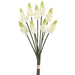 12.5" Muscari Silk Flower Stem Bundle -White/Green (Pack of 12) - FSM429-WH/GR