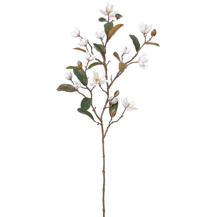 33" Magnolia Silk Flower Stem -Blush (pack of 12) - FSM500-BS