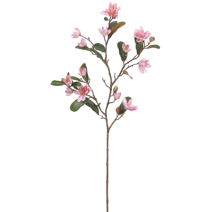 33" Magnolia Silk Flower Stem -Pink (Pack of 12) - FSM500-PK