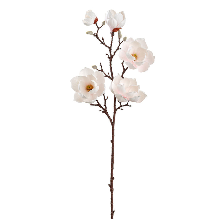 39" Magnolia Silk Flower Stem -Soft Pink (Pack of 6) - FSM753-PK/SO
