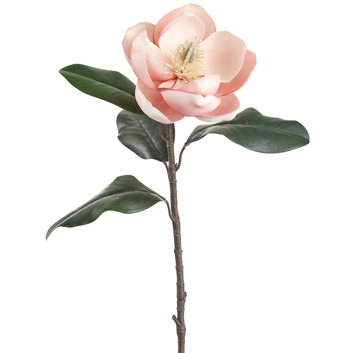 26" Silk Magnolia Flower Stem -Pink (pack of 12) - FSM802-PK