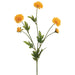 28" Pompon Mum Silk Flower Stem -Yellow (pack of 12) - FSM971-YE