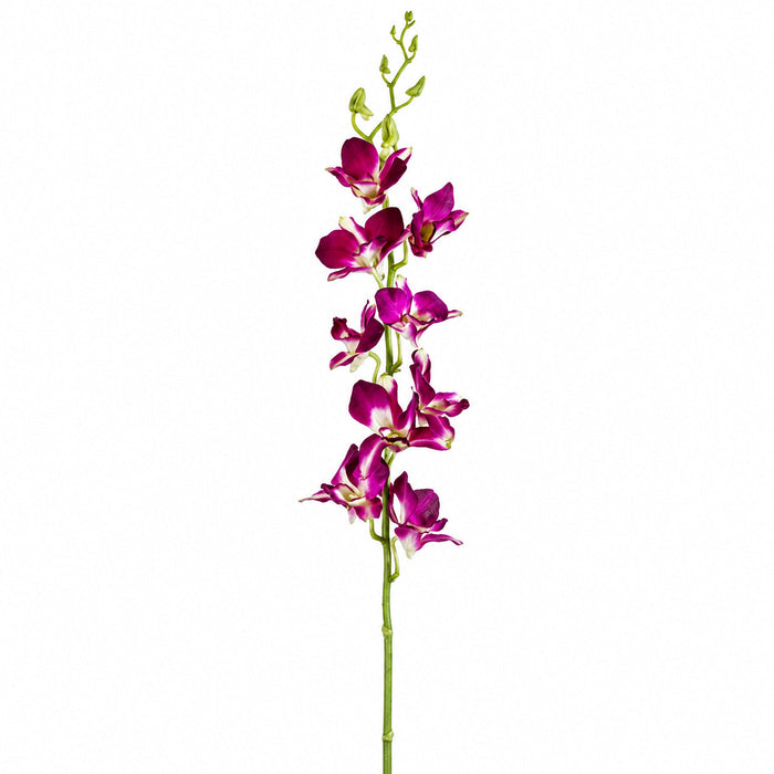 35.5" Silk Dendrobium Orchid Flower Spray -Purple (Pack of 12) - FSO008-PU