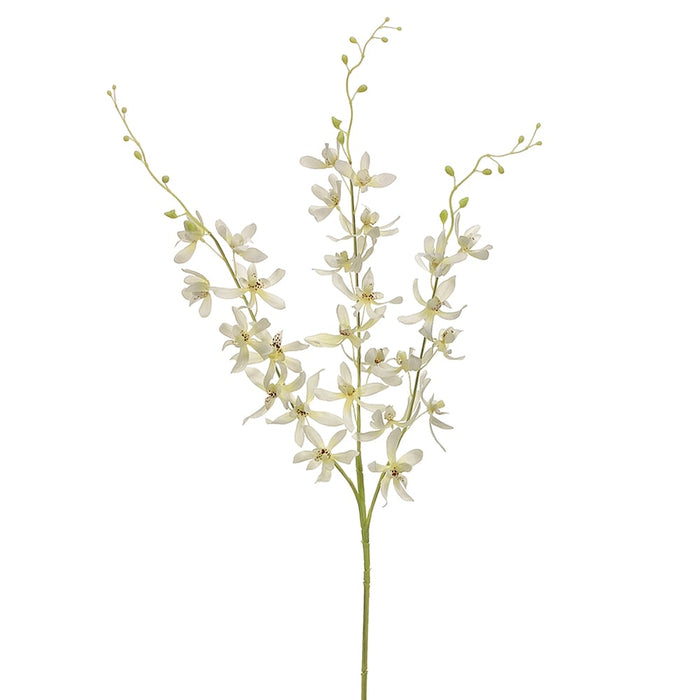 39" Silk Dendrobium Orchid Flower Spray -Cream (pack of 12) - FSO101-CR