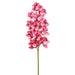 38" Handwrapped Silk Cymbidium Orchid Flower Stem -Rose (pack of 12) - FSO109-RO