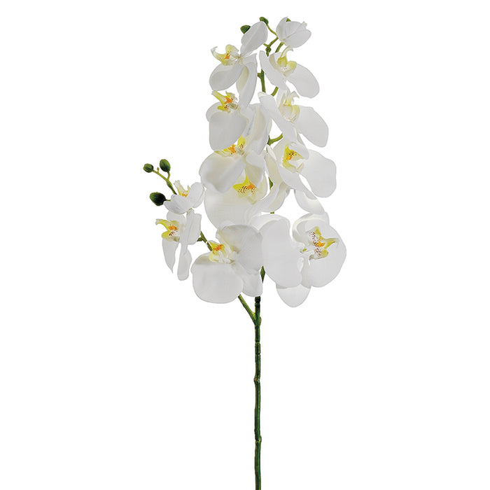 34" Silk Phalaenopsis Orchid Flower Spray -White (pack of 12) - FSO124-WH