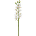 39" Dendrobium Orchid Silk Flower Stem -White (Pack of 12) - FSO368-WH
