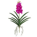 25" Real Touch Hand-Wrapped Vanda Orchid Silk Flower Stem -Fuchsia (Pack of 12) - FSO595-FU