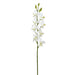 28" Real Touch Dendrobium Orchid Silk Flower Stem -Cream (pack of 12) - FSO596-CR