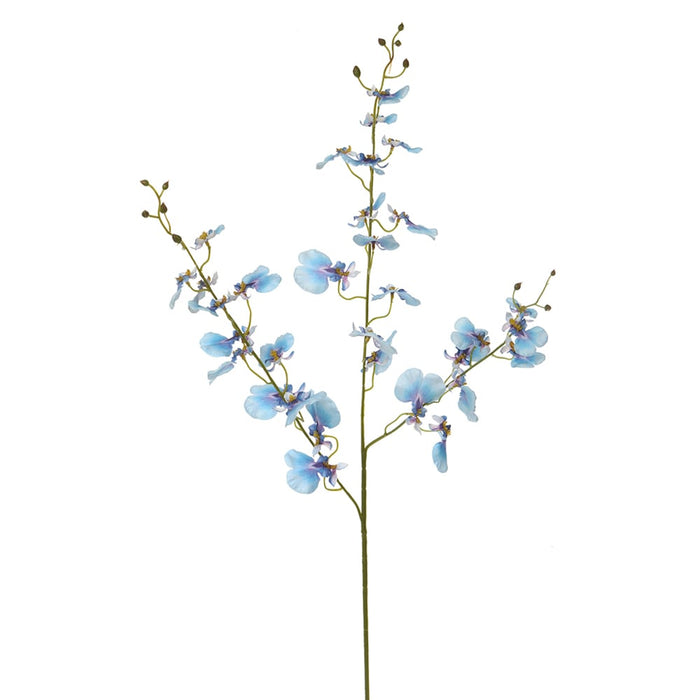 38" Silk Oncidium Orchid Flower Stem -Blue (pack of 12) - FSO601-BL