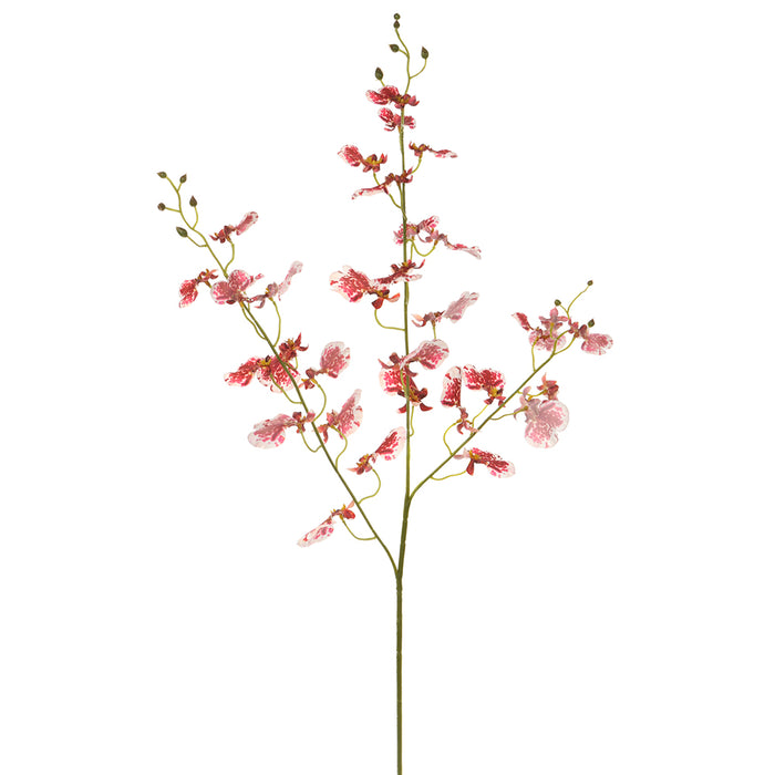 38" Silk Oncidium Orchid Flower Stem -Red (pack of 12) - FSO601-RE