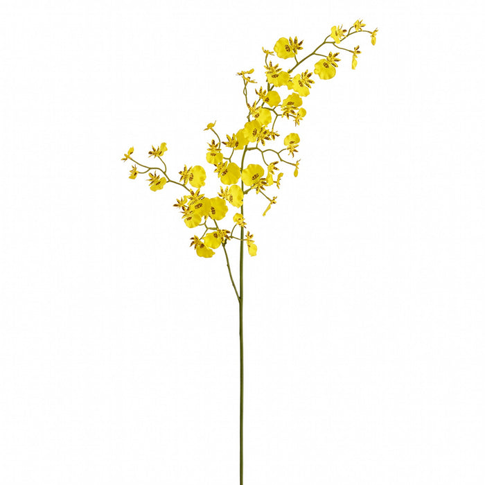 31" Real Touch Oncidium Orchid Silk Flower Stem -Yellow (Pack of 12) - FSO661-YE