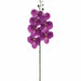 34.5" Hand-Wrapped Phalaenopsis Orchid Silk Flower Stem -Dark Orchid (Pack of 12) - FSO807-OC/DK