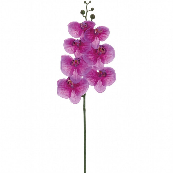 34.5" Hand-Wrapped Phalaenopsis Orchid Silk Flower Stem -2 Tone Orchid (Pack of 12) - FSO807-OC/TT