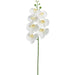 34.5" Hand-Wrapped Phalaenopsis Orchid Silk Flower Stem -White (Pack of 12) - FSO807-WH