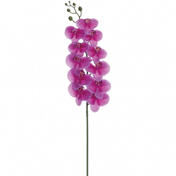 41" Hand-Wrapped Phalaenopsis Orchid Faux Flower Stem -2 Tone Orchid (Pack of 12) - FSO811-OC/TT