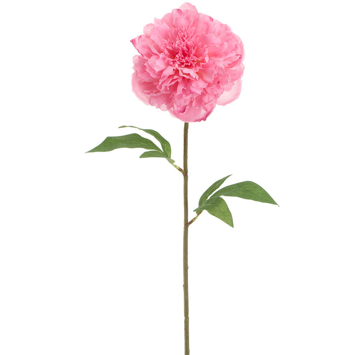 31" Peony Faux Flower Stem -Pink (Pack of 12) - FSP003-PK