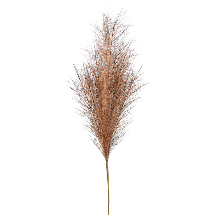 28" Artificial Plume Grass Stem -Brown (pack of 12) - FSP017-BR