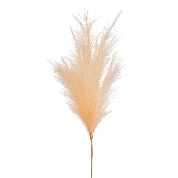 28" Artificial Plume Grass Stem -Peach (pack of 12) - FSP017-PE