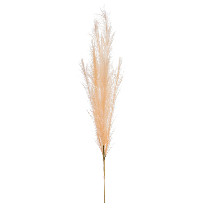 44" Artificial Plume Grass Stem -Peach (pack of 12) - FSP018-PE