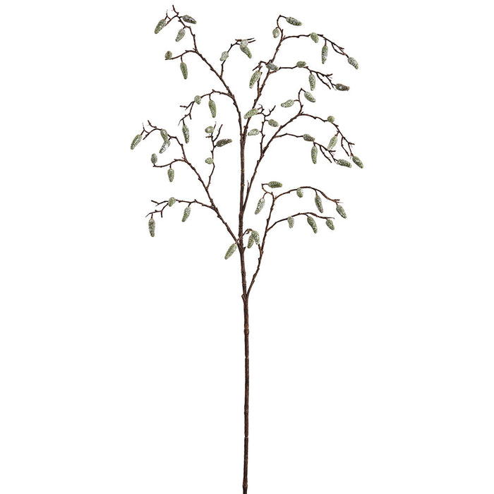 35" Pod Artificial Flower Stem -Green (Pack of 12) - FSP024-GR